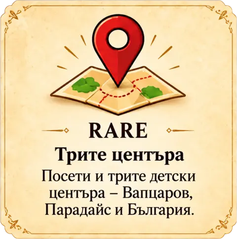 Rare – трите центъра